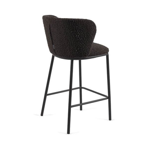 Crna barska stolica (visine sjedala 65 cm) Ciselia – Kave Home-image-2