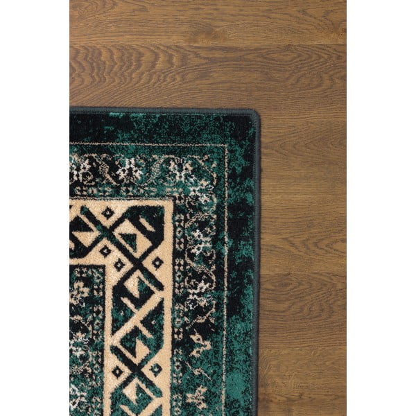 Petrolej zeleni vuneni tepih 200x300 cm Mia – Agnella-image-3