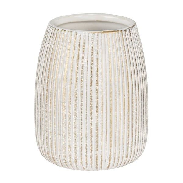 Bijela/u zlatnoj boji keramička čaša za četkice za zube Pascoli – Wenko