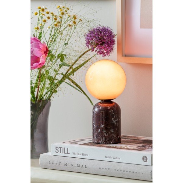 Bordo mramorna stolna lampa (visina 20 cm) Lazio Sphere – Leitmotiv-image-1