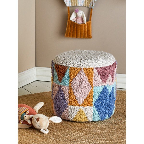 Dječji tabure od bouclé tkanine Miaki – Bloomingville Mini-image-1