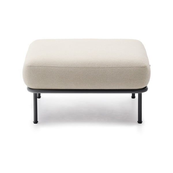 Bež tabure od bouclé tkanine Aurum – Kave Home