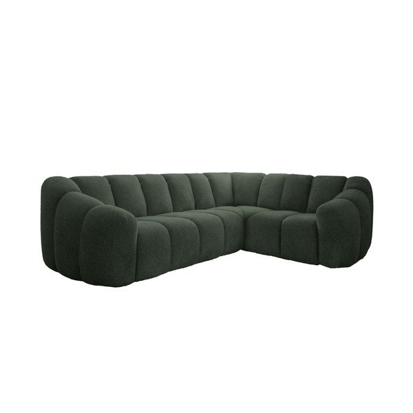 Tamno zelena kutna garnitura (s desnim kutom/u obliku slova L) Shell – Miuform