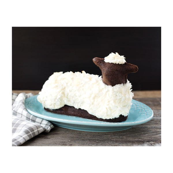 Uskrsni kalup u obliku janjeta u srebrnoj boji Nordic Ware, 700 ml-image-1