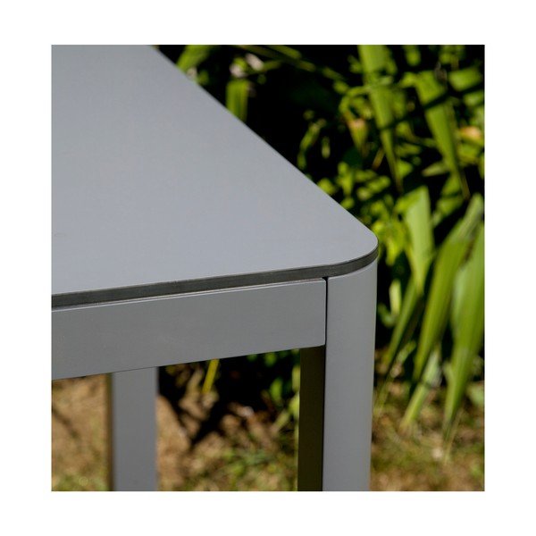 Sivi vrtni stol od aluminija Ezeis Mistral, dužine 120 cm-image-1