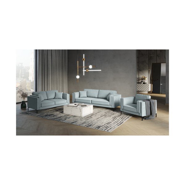 Svijetloplava fotelja Milo Casa Attilio-image-4