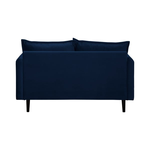 Tamno plava baršunasta sofa 138 cm Juli – Ropez-image-3