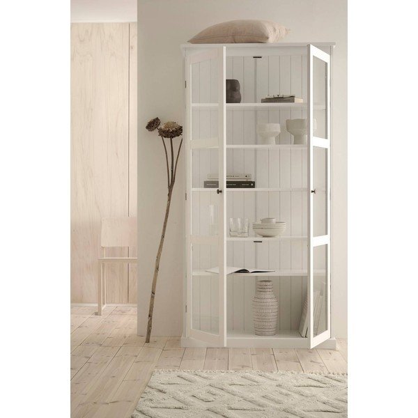 Bijela vitrina od MDF-a 98x193x34 cm Wilma – Ellos Home-image-2