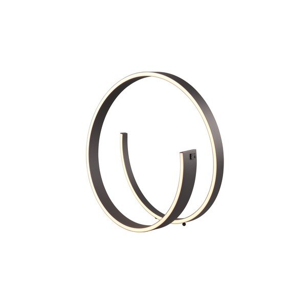 Crna LED stolna lampa s metalnim sjenilom (visina 45 cm) Cinardi – CINQUE-image-2