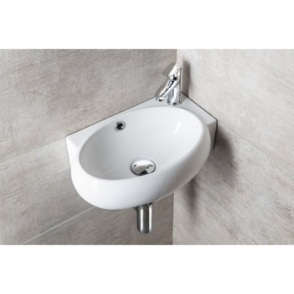 Bijeli keramički umivaonik za WC 43x28,5 cm Ribera – Sapho-image-1