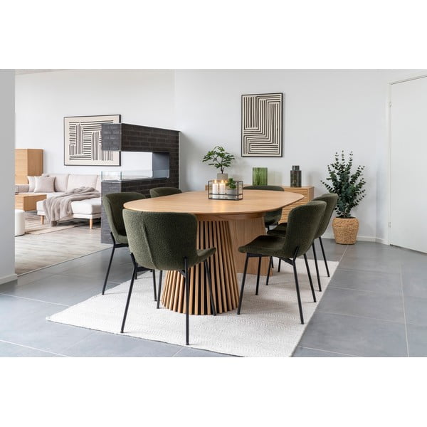 Tamno zelene blagovaonske stolice u setu 2 kom Maceda – House Nordic-image-3