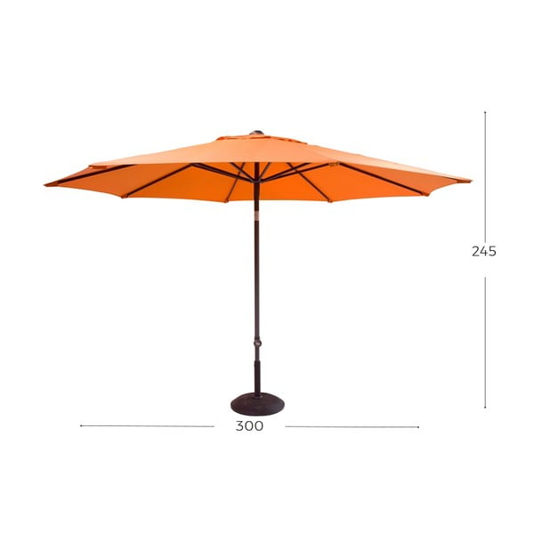 Narančasti suncobran Hartman Solar, ø 300 cm-image-1