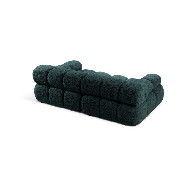 Petrolej zelena sofa od bouclé tkanine 188 cm – Micadoni -image-2