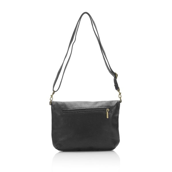 Crna kožna torbica Lisa Minardi Renae-image-1