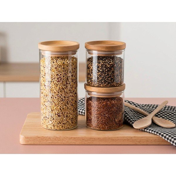 Set od 3 staklene posude Hermetic – Ego Dekor-image-1