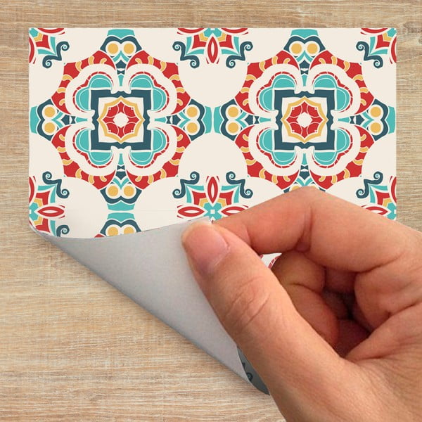 Set od 24 samoljepljivih naljepnica za namještaj Ambiance Georgina, 10 x 10 cm-image-1