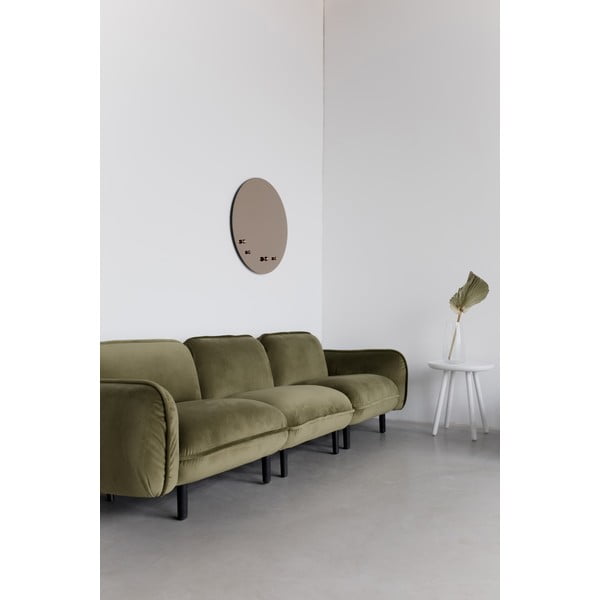 Plava baršunasta sofa EMKO Bean-image-1