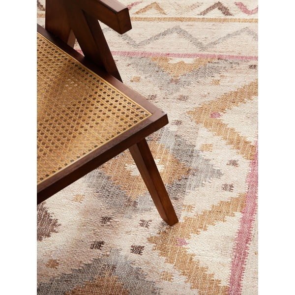 Krem ručno rađen juten tepih 120x170 cm Roya Imani – Elle Decoration-image-3