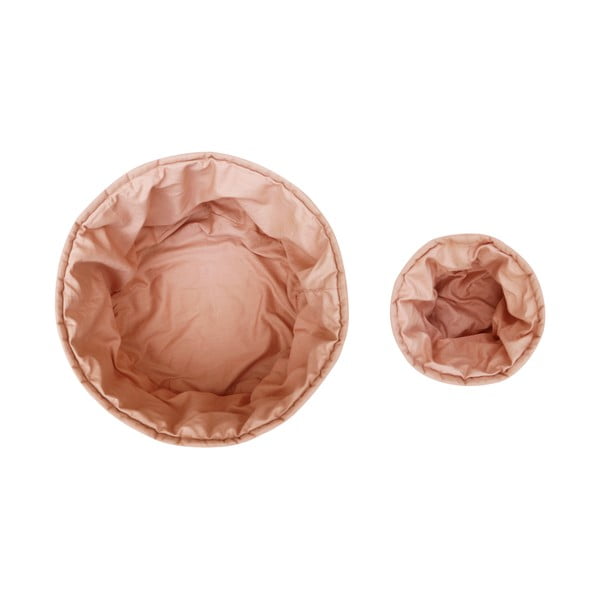 Svijetlo ružičaste tekstilne dječje kutije za pohranu u setu 2 kom ø 30x20 cm Bambie Vintage Nude – Lorena Canals-image-3
