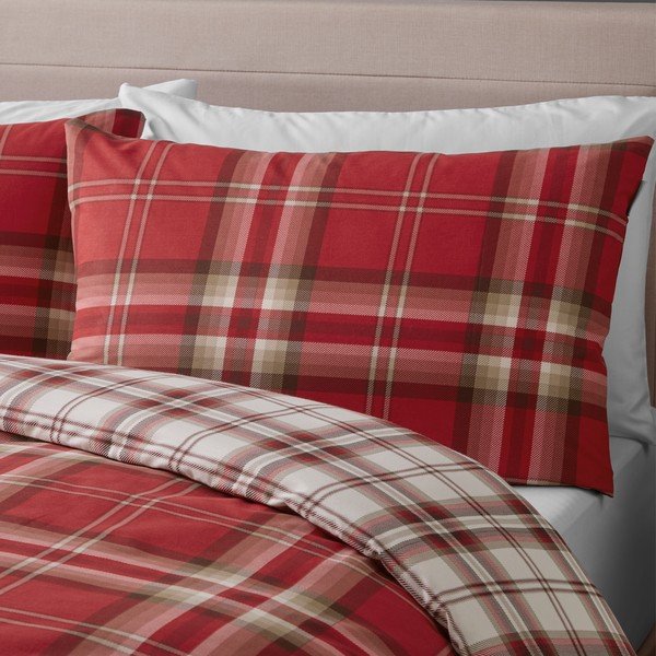 Crvena posteljina Catherine Lansfield Kelso Red, 135 x 200 cm-image-3