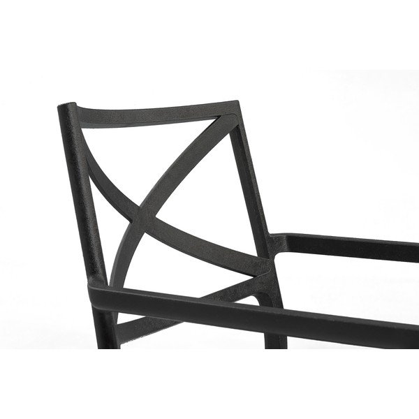 Crna plastična vrtna stolica Metalix – Keter-image-3