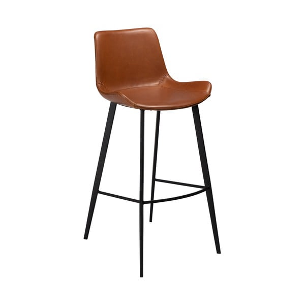 Smeđa stolica od imitacije kože DAN-FORM Denmark Hype, visina 103 cm