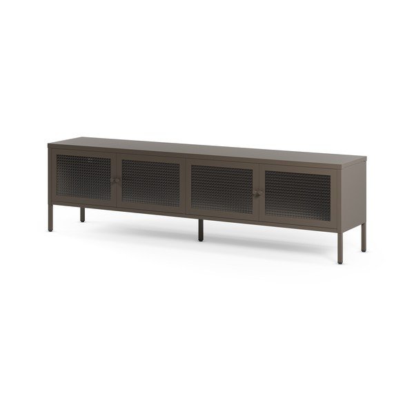 Siva metalna TV komoda 160x50x35 cm Layna – Marckeric-image-4