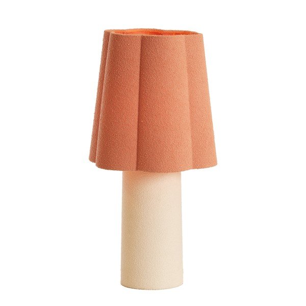 Stolna lampa u boji lososa/krem s tekstilnim sjenilom (visina 50 cm) Musaby – Light & Living-image-3