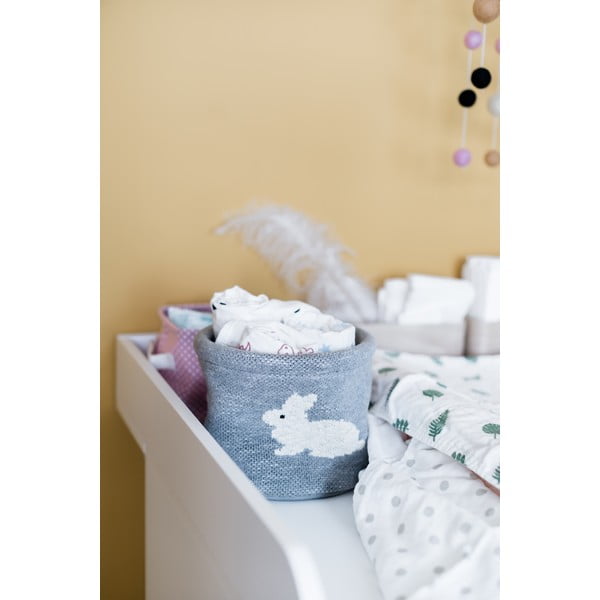 Sivi pamučni organizator Kindsgut Bunny, ø 16 cm-image-1