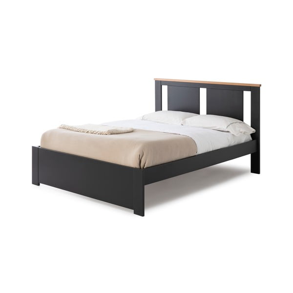 Tamno sivi bračni krevet s podnicom 140x190 cm Enara – Marckeric-image-3