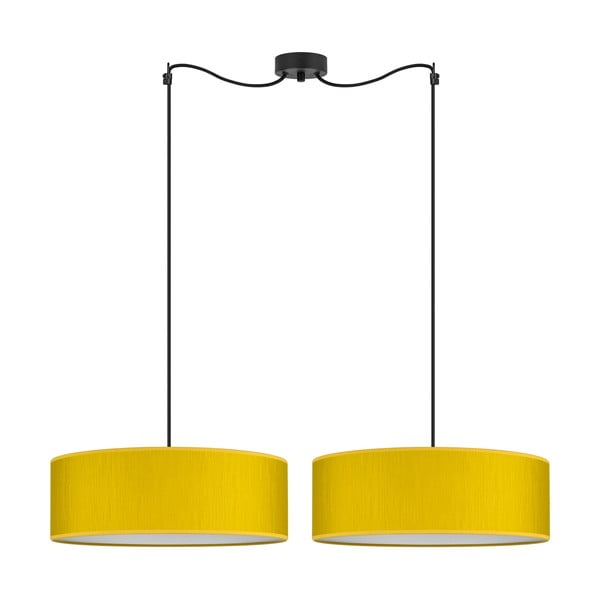 Žuta dvokraka viseća svjetiljka Sotto Luce Doce XL, ⌀ 45 cm