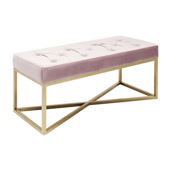 Svjetlo ružičasti naslonjač KARE dizajn crossover-image-4