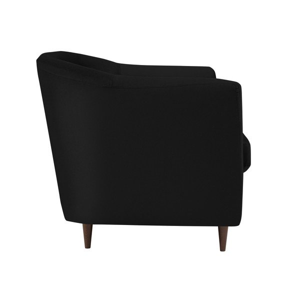 Crni baršunasti naslonjač Kooko Home Glam-image-1