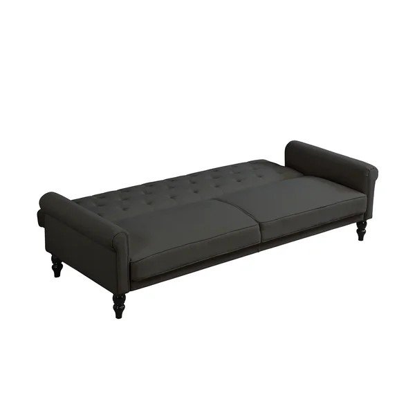 Antracitno siva podesiva/sklopiva sofa 222 cm Tyne – Støraa-image-4