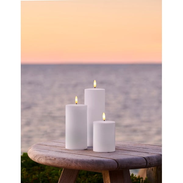 LED svijeće u setu 3 kom za eksterijer (visina 20 cm) Sille – Sirius-image-1