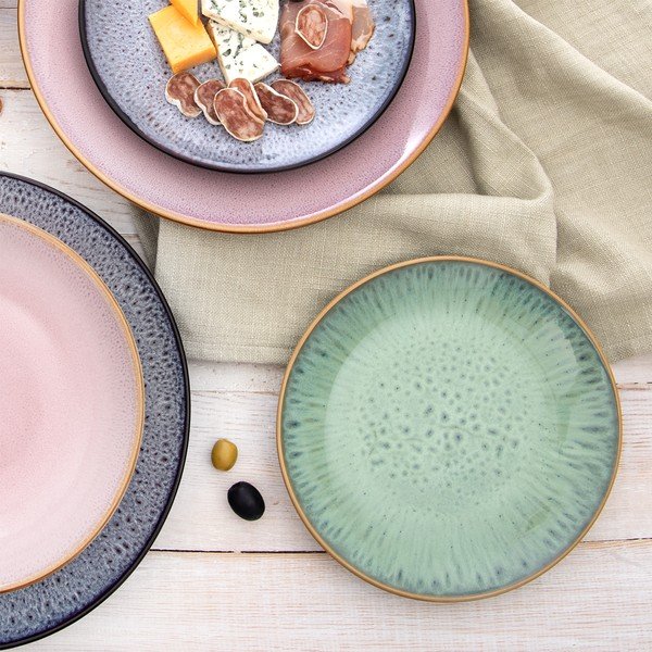 Ružičasti desertni keramički tanjur ø 20,5 cm Glaze – Orion-image-3