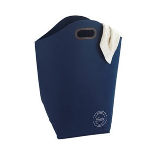 Tamnoplava košara za rublje Wenko Felt, 42 l