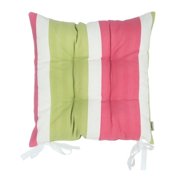 Ružičasto-zeleni jastuk za sjedenje Mike &amp; Co. NEW YORK Stripes, 43 x 43 cm