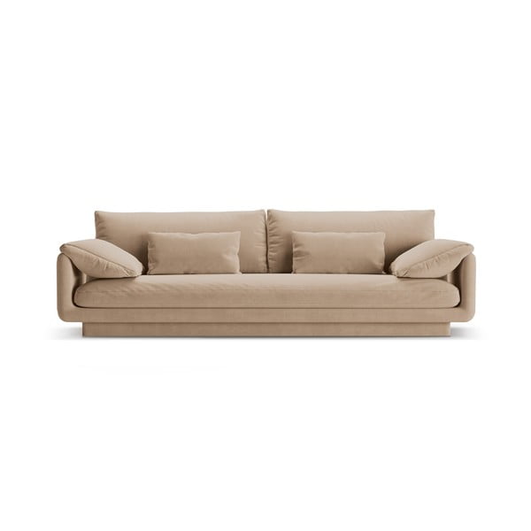 Bež baršunasti sofa 250 cm Torino – Micadoni 