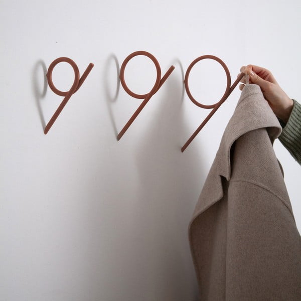 Željezna zidna kuka boja terakote Tuba M – Spinder Design-image-2