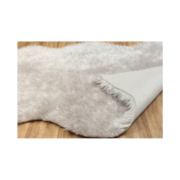Sivi tepih od umjetnog krzna Tekli, 70 x 100 cm-image-1