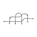 Crna metalna zidna vješalica 71 cm Maze – PT LIVING