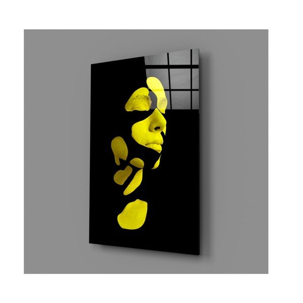 Staklena slika Insigne Fragmented Yellow-image-4