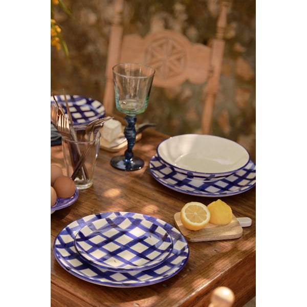 Plavo-bijela keramička posuda Tierra Bella Lines, ø 23 cm-image-1