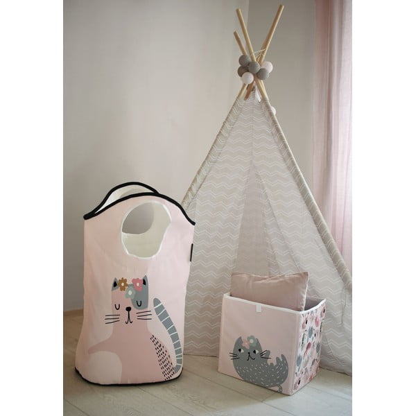 Dječja kutija za pohranu od tkanine Meow Meow - Butter Kings-image-1