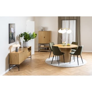 Niska komoda u dekoru hrasta u prirodnoj boji 180x70 cm Jaipur – Actona