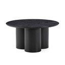 Crni okrugao stolić za kavu ø 80 cm Lua – MOME