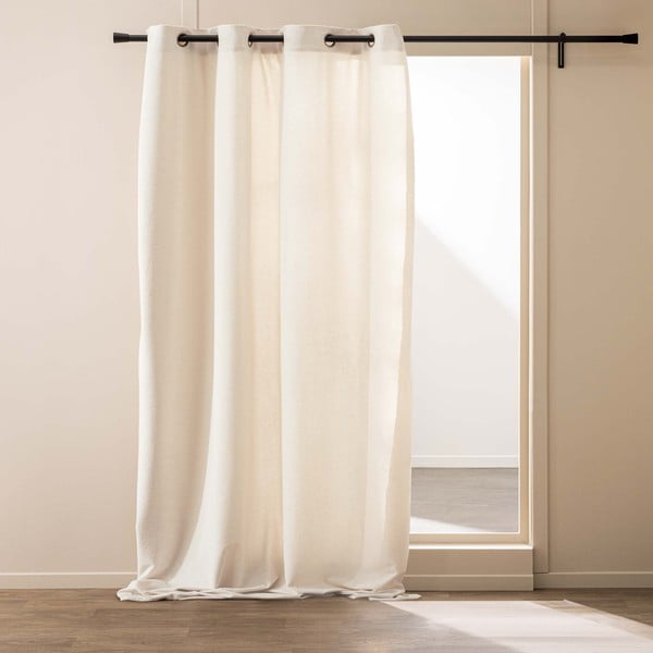 Krem zavjesa od boucle tkanine 140x260 cm Winona – douceur d'intérieur