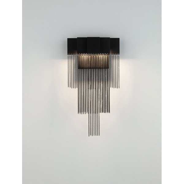 Mat crna željezna LED zidna lampa s mogućnosti zatamnjivanja Revια – Nova Luce-image-3