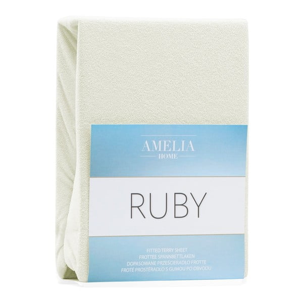 Krem plahta s gumom od frotira 240x220 cm Ruby – AmeliaHome-image-2